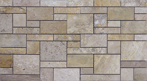 Click to start Slideshow TWM1201 Travertine Ashlar Mosaics - Athens